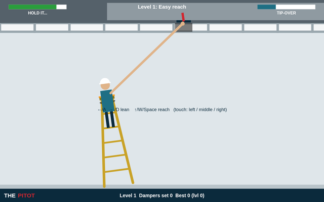 Ladder Lean game screenshot